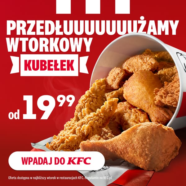 KFC Meta ad example started 2026-07-17: Wtorek z KFC, Wtorek z KFC, Wtorek z KFC