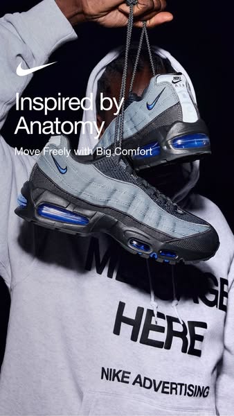 Nike Meta ad example started 2026-07-22: Nke Air Max 95 Big Bubble, Nke Air Max 95 Big Bubble