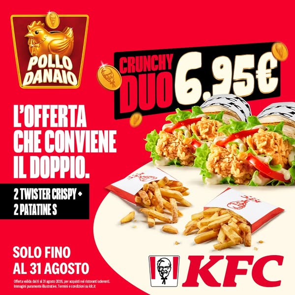KFC Meta ad przykład rozpoczęty 2026-08-06: Ma quello &egrave; un Twister Crispy doppio?, Ma quello &egrave; un Twister Crispy doppio?, Ma quello &egrave; un Twister Crispy doppio?, Ma quello &egrave; un Twister Crispy doppio?, Ma quello &egrave; un Twister Crispy doppio?, Ma quello &egrave; un Twister Crispy doppio?