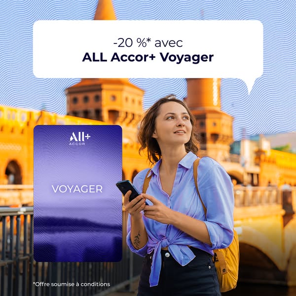 ALL Accor Meta ad example started 2026-06-16: -20 % sur ALL Accor+ Voyager, L'évasion à -20%