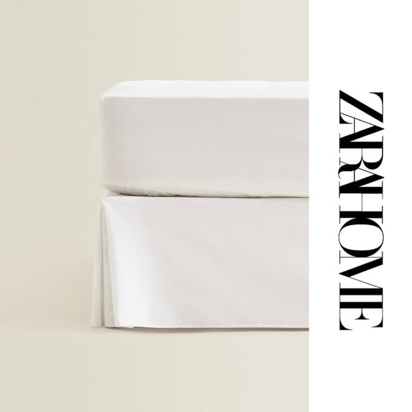 Zara Home Meta ad Beispiel gestartet 2026-08-04: Cache-sommier c&ocirc;tel&eacute;, Cache-sommier coton piqu&eacute;, Housse de couette satin (500 fils), Cache-sommier coton piqu&eacute;, Cache-sommier coton piqu&eacute;, Cache-sommier coton piqu&eacute;