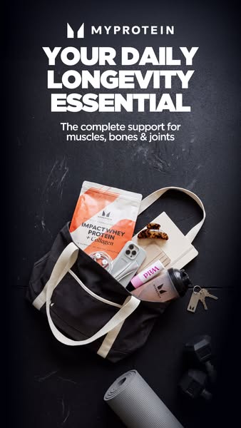 Myprotein Meta ad esempio avviato 2026-09-17: Impact Whey Protein + Collagen, Impact Whey Protein + Collagen