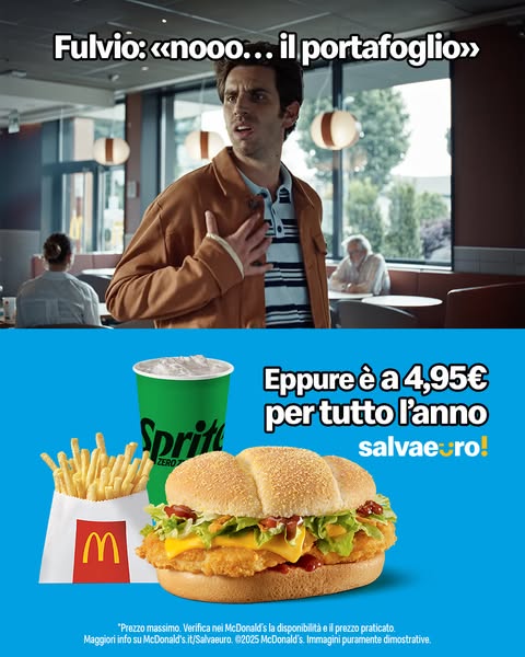 McDonald's Meta ad example started 2026-08-02: Salvaeuro&reg; Menu, Salvaeuro&reg; Menu