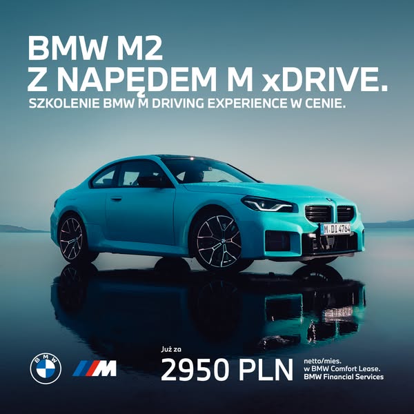 BMW Polska Meta ad przykład rozpoczęty 2026-08-10: BMW M2 z napędem M xDrive., BMW M2 z napędem M xDrive.
