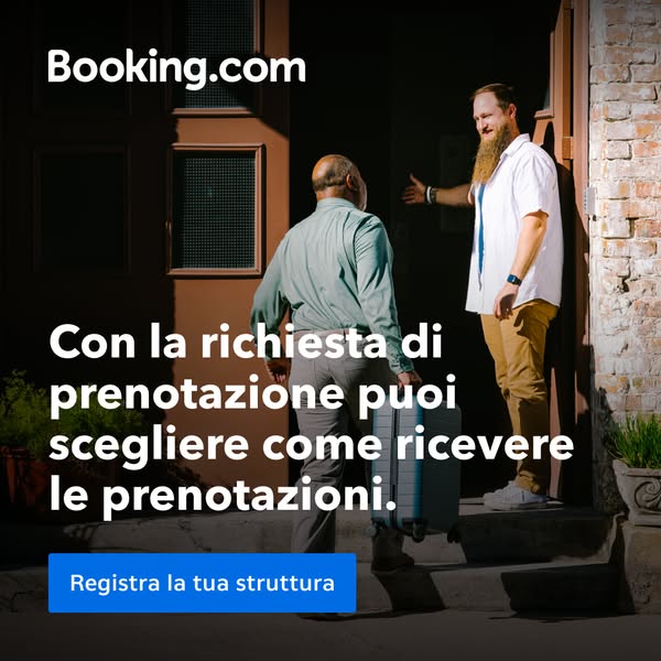Booking.com Meta ad Beispiel gestartet 2025-03-18: Con la richiesta di prenotazione puoi scegliere come ricevere le prenotazioni., Con la richiesta di prenotazione puoi scegliere come ricevere le prenotazioni., Con la richiesta di prenotazione puoi scegliere come ricevere le prenotazioni.