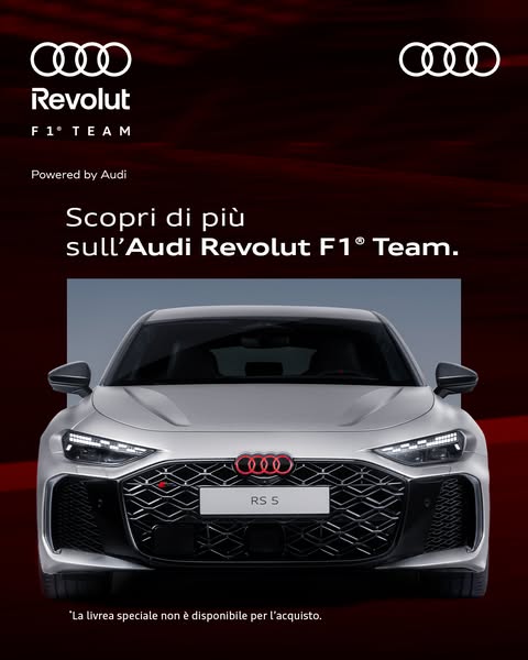 Audi Italia Meta ad example started 2026-08-06: Nuova Audi RS 5, Nuova Audi RS 5, Nuova Audi RS 5