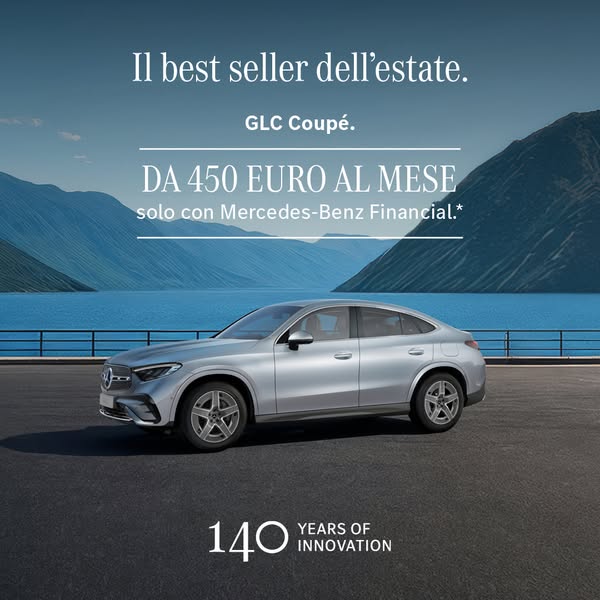 Mercedes-Benz Italia Meta ad example started 2026-07-14: GLC Coup&eacute;, GLC Coup&eacute;