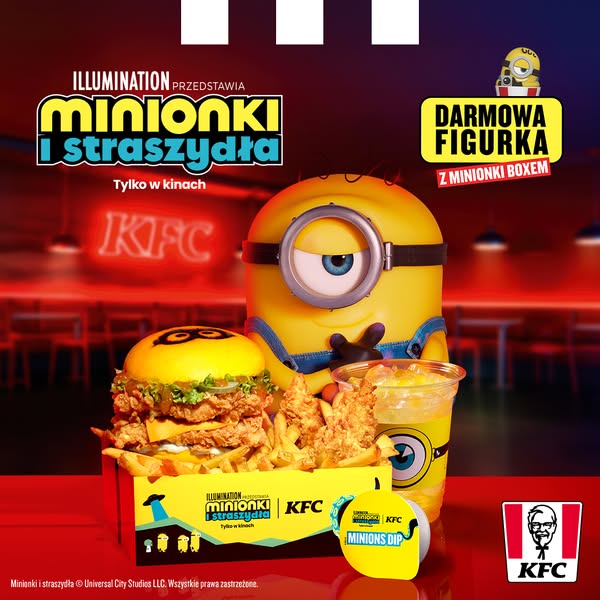 KFC Meta ad example started 2026-06-17: KFC x Minionki ​, KFC x Minionki ​, KFC x Minionki ​, KFC x Minionki ​, KFC x Minionki ​, KFC x Minionki ​