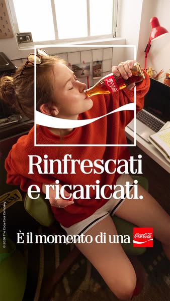 Coca-Cola Meta ad exemple commenc&eacute; 2026-09-03: Rinfrescati e ricaricati., Rinfrescati e ricaricati., Rinfrescati e ricaricati.