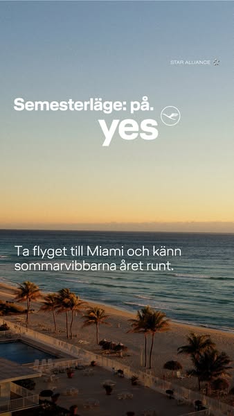 Lufthansa Meta ad esempio avviato 2026-09-14: N&auml;sta stopp: Miami!, N&auml;sta stopp: Miami!, N&auml;sta stopp: Miami!, N&auml;sta stopp: Miami!, N&auml;sta stopp: Miami!