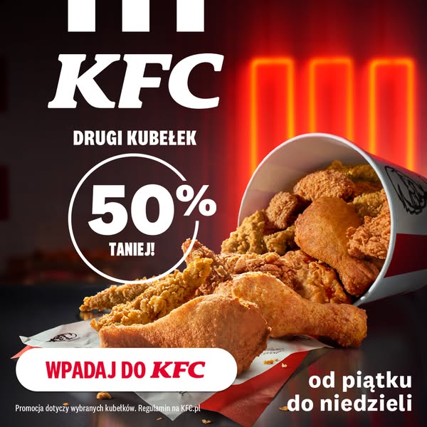 KFC Meta ad example started 2026-07-30: Weekend smakuje podwójnie, Weekend smakuje podwójnie, Weekend smakuje podwójnie