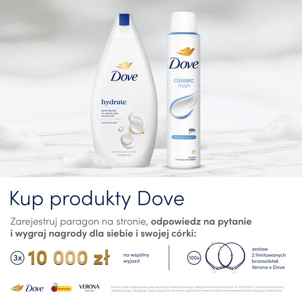 Dove Meta ad exemple commenc&eacute; 2026-08-10: Weź udział w konkursie, Weź udział w konkursie