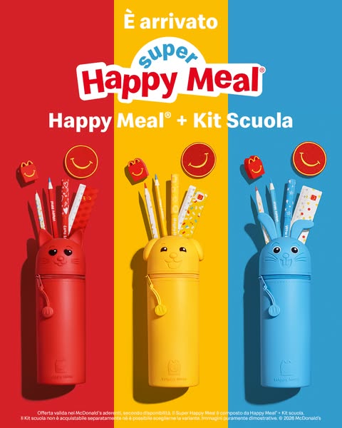 McDonald's Meta ad example started 2026-08-19: Kit Scuola McDonald&rsquo;s., Kit Scuola McDonald&rsquo;s.