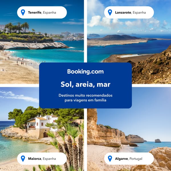 Booking.com Meta ad example started 2026-07-23: Encontre a acomoda&ccedil;&atilde;o ideal 🔎, Encontre a acomoda&ccedil;&atilde;o ideal 🔎, Encontre a acomoda&ccedil;&atilde;o ideal 🔎, Encontre a acomoda&ccedil;&atilde;o ideal 🔎