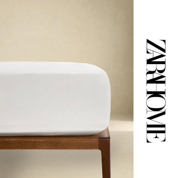 Zara Home Meta ad Beispiel gestartet 2026-04-02: Oberlaken Baumwollperkal (Fadendichte 300), Oberlaken Baumwollperkal (Fadendichte 300), Spannbettlaken Satin | 40 Cm H&ouml;he (Fadendichte 500), Kinderkopfkissen Mikrofaser, Betthusse Gewaschenes Leinen, Kopfkissenf&uuml;llung Mit 3 Kammern