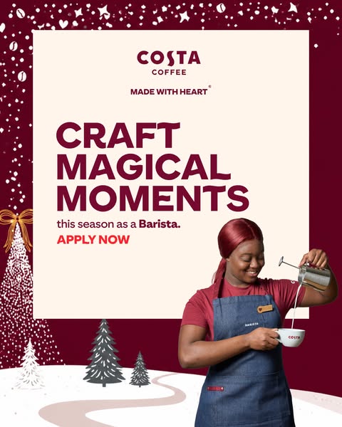 Costa Coffee Meta ad ejemplo iniciado 2026-09-30: Join Costa this Christmas