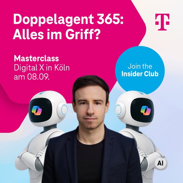 Deutsche Telekom Meta ad example started 2026-08-23: Agent 365 Masterclass, Agent 365 Masterclass