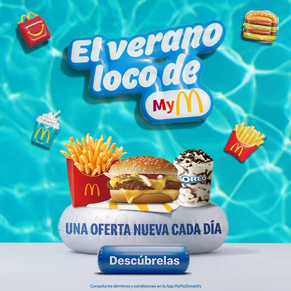 McDonald's Meta ad example started 2026-07-03: El Verano Loco ya est&aacute; aqu&iacute;, El Verano Loco ya est&aacute; aqu&iacute;
