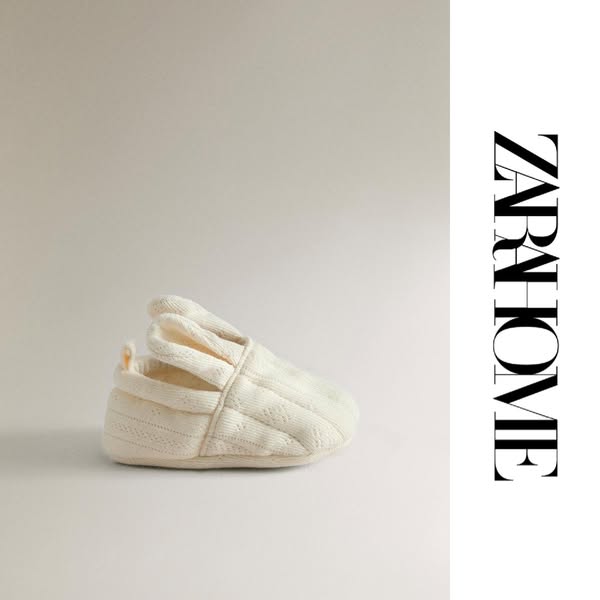 Zara Home Meta ad example started 2026-07-31: Strick-Babyschuhe, Babyschuh Aus Stoff, Babyschuh Aus Stoff, Babyschuh Mit Öhrchen, Strick-Babyschuhe, Babyschuh Mit Öhrchen