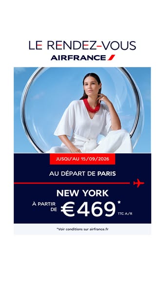 Air France Meta ad exemple commenc&eacute; 2026-09-01: Jusqu'au 15 septembre, Jusqu'au 15 septembre