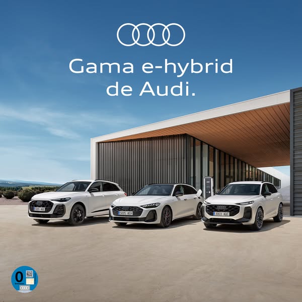 Audi Espa&ntilde;a Meta ad example started 2026-06-22: Gama e-hybrid de Audi., Gama e-hybrid de Audi., Gama e-hybrid de Audi., Gama e-hybrid de Audi., Gama e-hybrid de Audi.