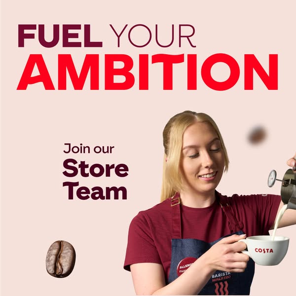 Costa Coffee Meta ad example started 2026-07-31: Explore Barista Roles