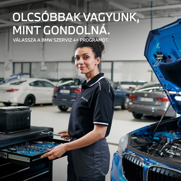 BMW Magyarorsz&aacute;g Meta ad przykład rozpoczęty 2026-07-07: BMW Szerviz 4+., BMW Szerviz 4+.