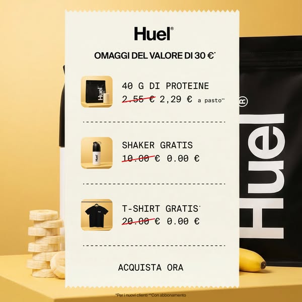 Huel Meta ad example started 2026-04-10: Migliora il tuo pranzo alla scrivania 📈, Upgrade Your Desk Lunch 📈, Mejora lo que comes en la oficina 📈, Melhora o teu almoço à secretária 📈, Améliorez votre déjeuner de bureau 📈, Opgrader din frokost ved skrivebordet 📈, Päivitä työpöytälounaasi 📈