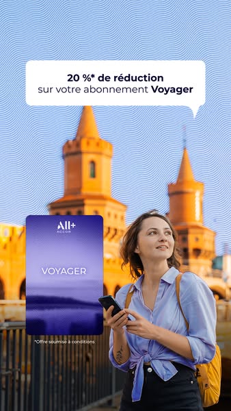 ALL Accor Meta ad example started 2026-06-16: -20 % sur votre carte ALL Accor+ Voyager, Utilisez le code ALLACCORPLUS avant le 30 juin, Profitez de -15 % sur vos séjours toute l’année, S'abonner à ALL Accor+ Voyager, -20 % sur votre carte ALL Accor+ Voyager, Utilisez le code ALLACCORPLUS avant le 30 juin, Profitez de -15 % sur vos séjours toute l’année, S'abonner à ALL Accor+ Voyager, 20 % de réduction sur votre abonnement Voyager, Utilisez le code ALLACCORPLUS avant le 30 juin, Profitez de -15 % sur vos séjours toute l’année, S'abonner à ALL Accor+ Voyager, 20 % de réduction sur votre abonnement Voyager, Utilisez le code ALLACCORPLUS avant le 30 juin, Profitez de -15 % sur vos séjours toute l’année, S'abonner à ALL Accor+ Voyager, -20 % sur votre carte ALL Accor+ Voyager, Utilisez le code ALLACCORPLUS avant le 30 juin, Profitez de -15 % sur vos séjours toute l’année, S'abonner à ALL Accor+ Voyager