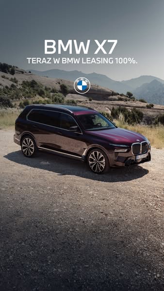 BMW Polska Meta ad example started 2026-06-10: BMW X7 w leasingu 100%.​, BMW X7 w leasingu 100%.​, BMW X7 w leasingu 100%.​