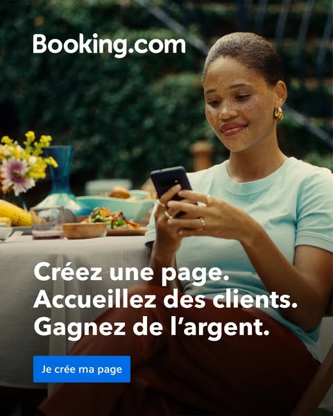 Booking.com Meta ad example started 2025-03-18: Toutes les réservations dont vous rêviez., Toutes les réservations dont vous rêviez., Toutes les réservations dont vous rêviez., Toutes les réservations dont vous rêviez.