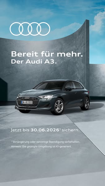Audi Deutschland Meta ad example started 2026-05-08: Bereit für mehr., Bereit für mehr., Bereit für mehr., Bereit für mehr., Bereit für mehr., Bereit für mehr., Bereit für mehr., Bereit für mehr.