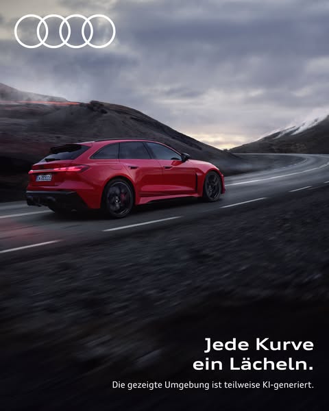 Audi Deutschland Meta ad example started 2026-06-09: RS like never before.